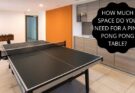 how much space do you need for a ping pong table